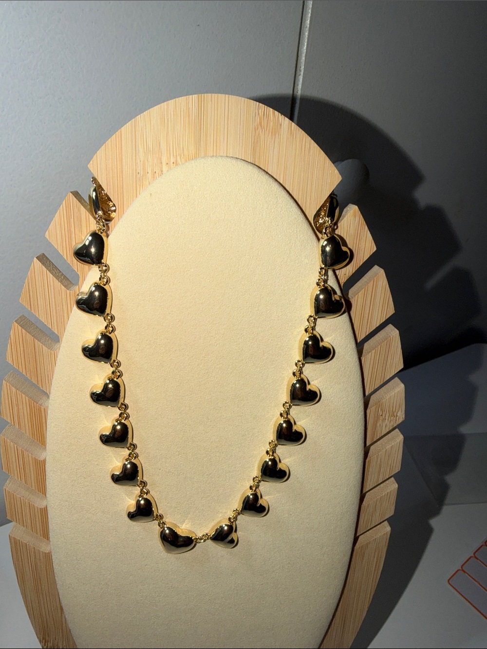 Gold Heart Charm Necklace - Women Jewelry